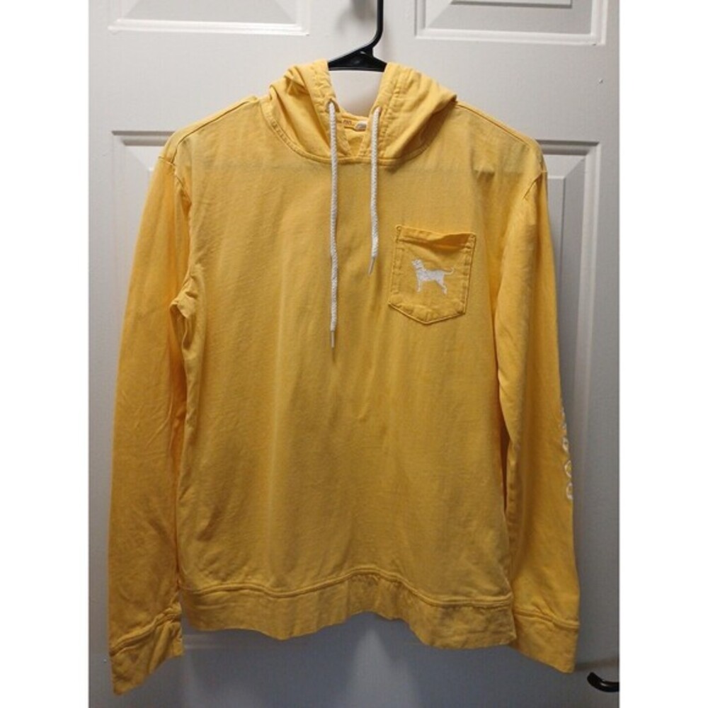 The Black Dog Martha’s Vineyard Women’s XS Long Sleeve Pullover Hoodie Shirt Yel